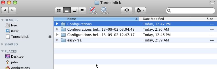 install openvpn client mac